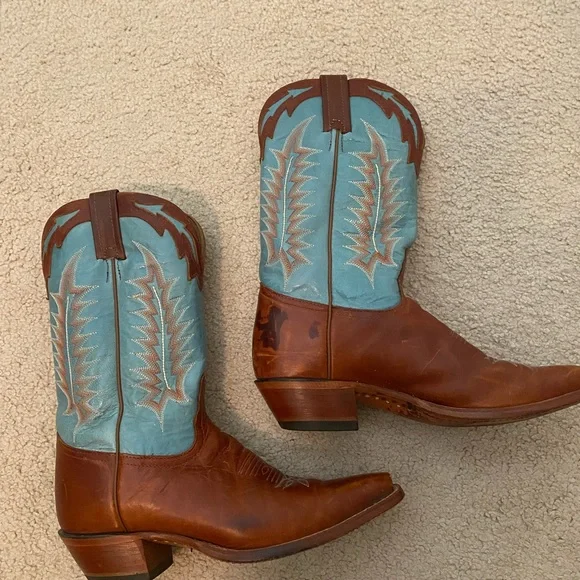 Womens Tony Llama leather cowboy boots - Picture 3 of 9